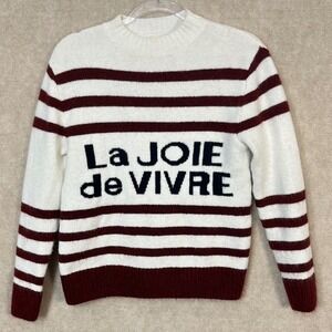 NAF NAF French ‎ La Joie De Vivre Striped Sweater Women's Size Small